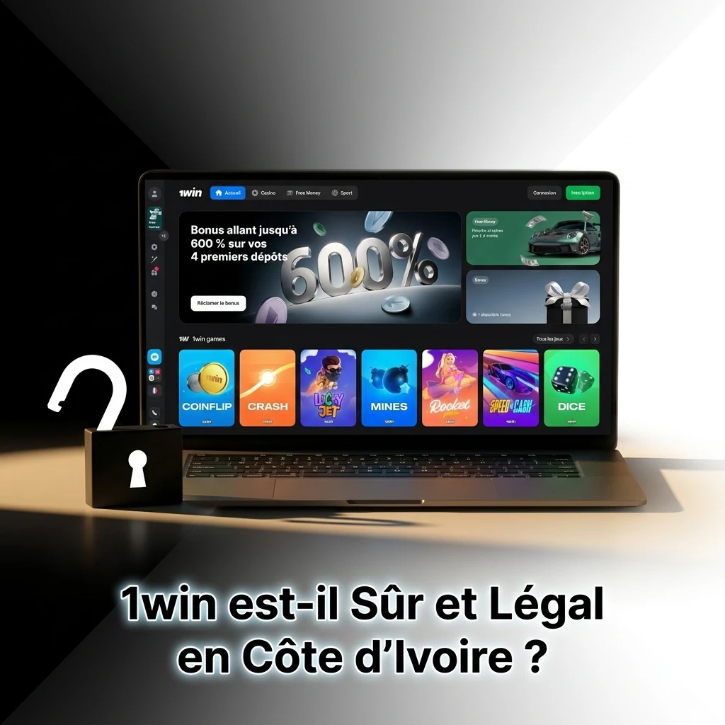 Plateforme 1win légale en Côte d'Ivoire avec licence Curaçao et sécurité SSL bancaire