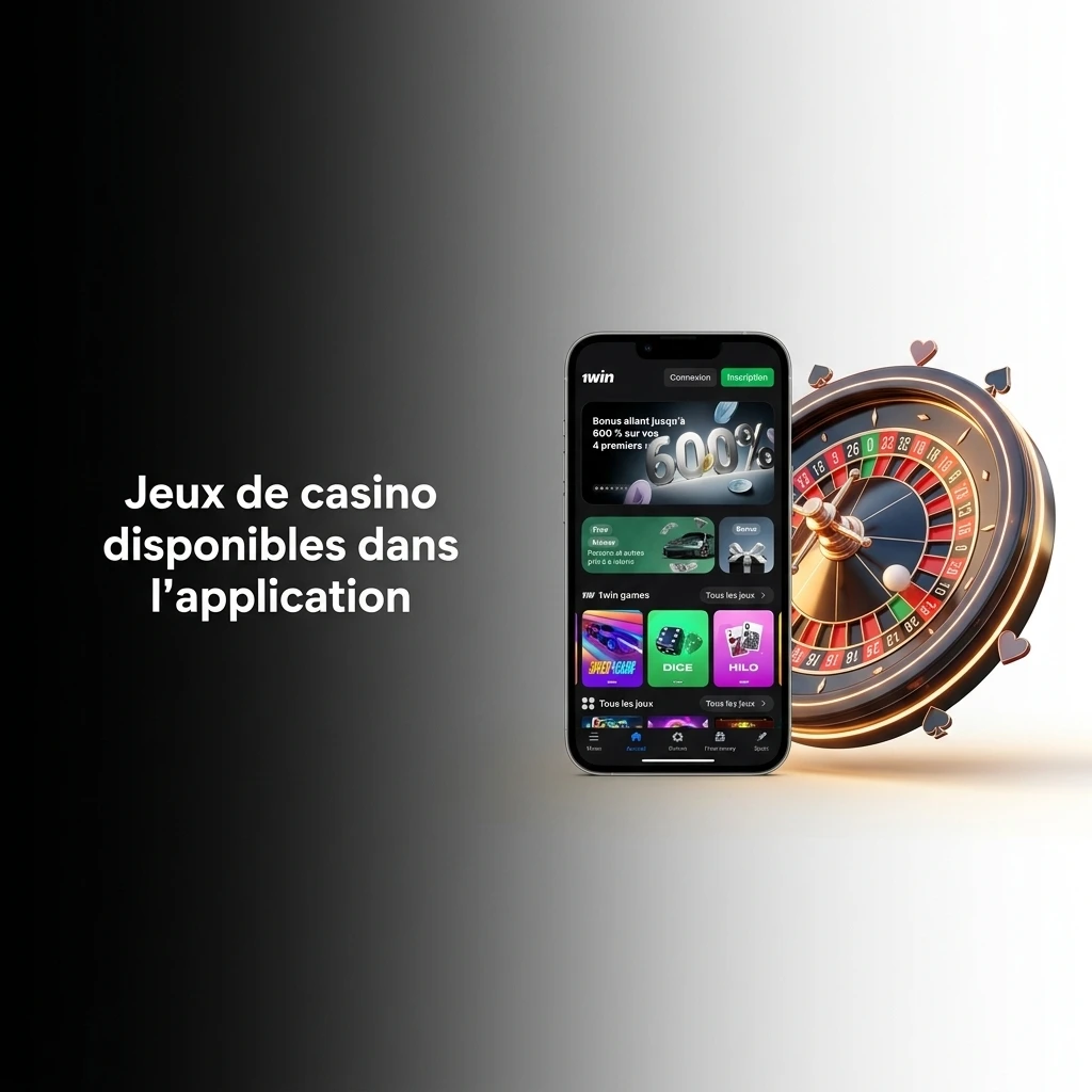 Jeux de casino 1win sur mobile : machines à sous, roulette, blackjack et crash games disponibles