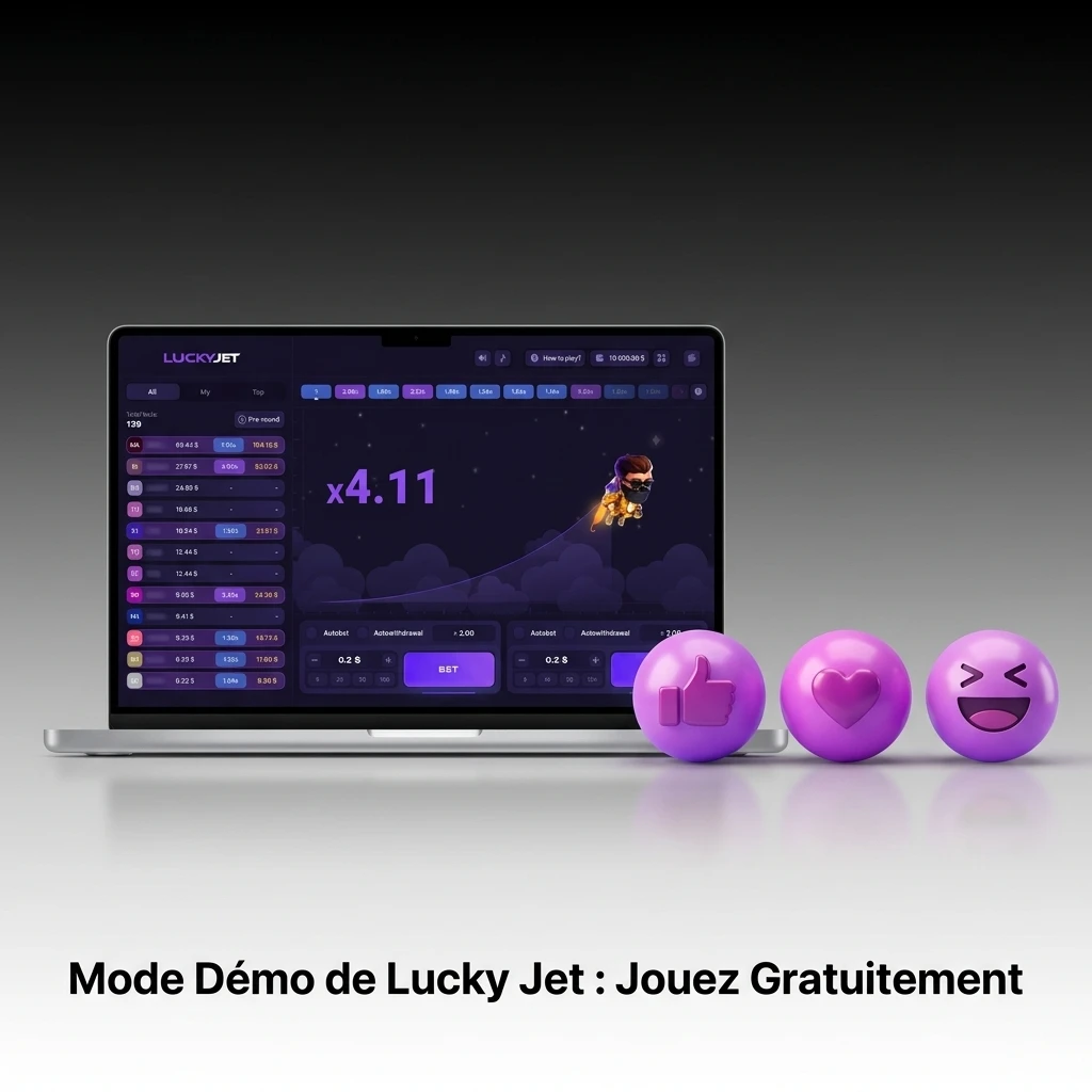 Mode démo Lucky Jet sur 1win : jouez gratuitement avec crédits virtuels sans dépôt requis