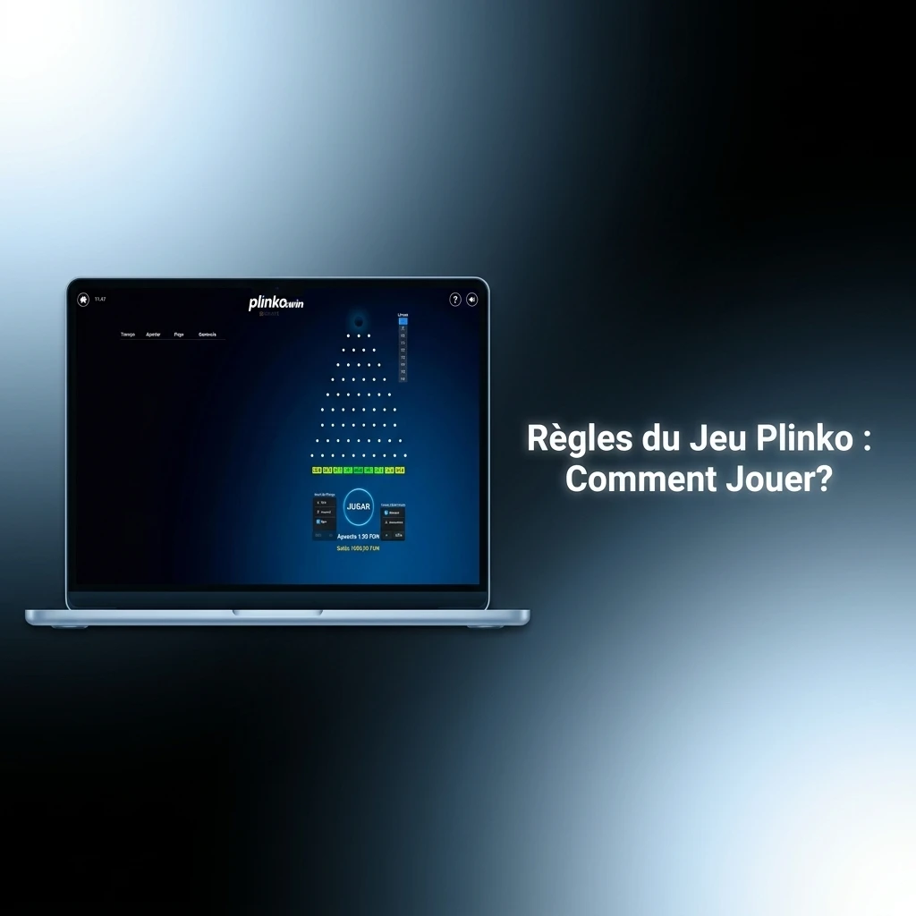 Jeu Plinko en ligne : bille tombant sur grille avec obstacles et multiplicateurs de gains aléatoires
