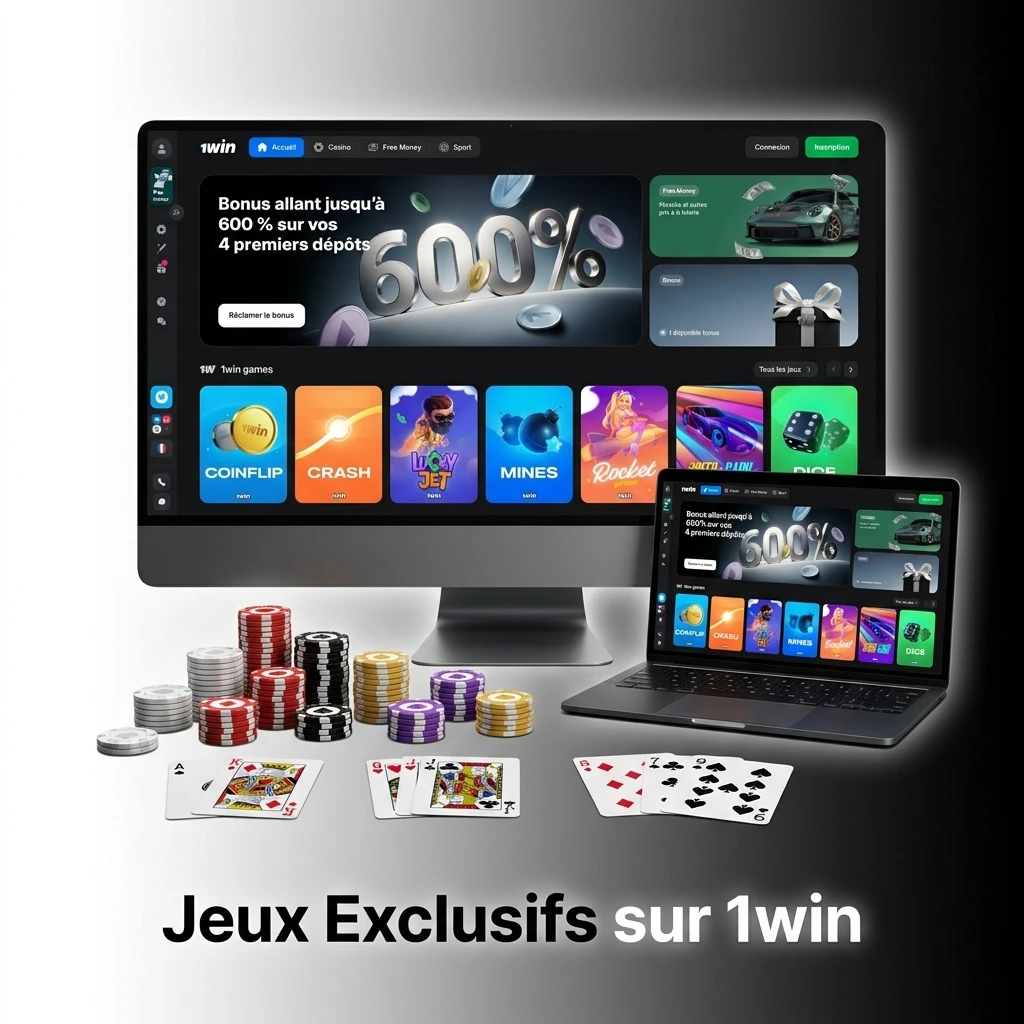 Jeux exclusifs 1win : Aviator, Poker, Lucky Wheel, Slots, Turbo Keno et Live Casino pour membres fidèles