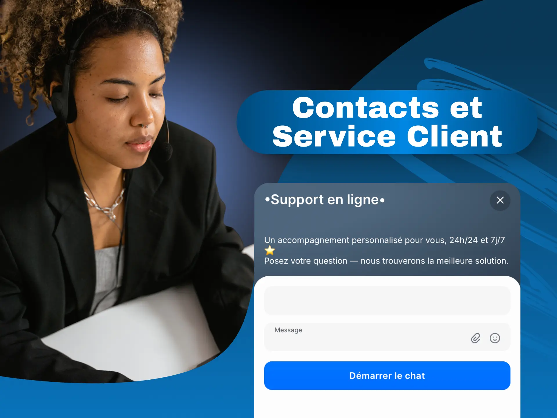 Service client 1win disponible via chat en direct et email pour les joueurs ivoiriens.