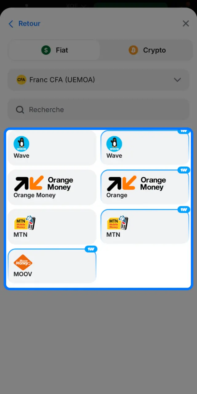 Choisissez votre mode de paiement sur 1win par Visa, Mastercard ou cryptomonnaie.