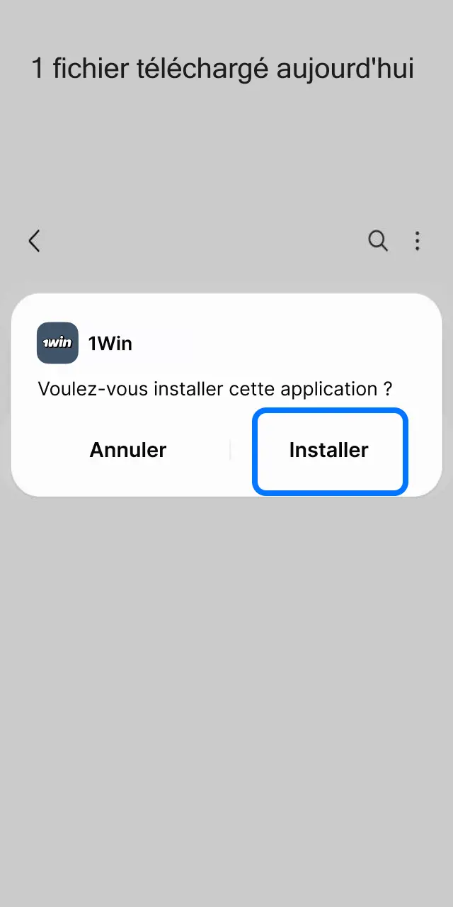 Autorisez les sources inconnues sur Android pour installer l'application 1win en Côte d'Ivoire.