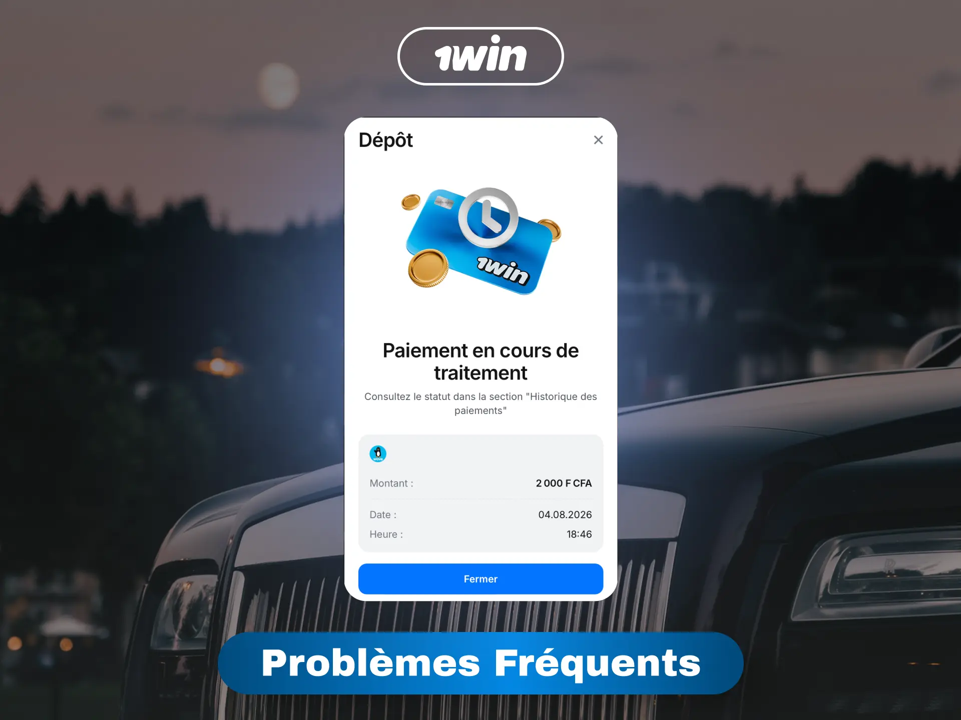 Solutions pour les problèmes fréquents lors d'un dépôt sur 1win en Côte d'Ivoire.